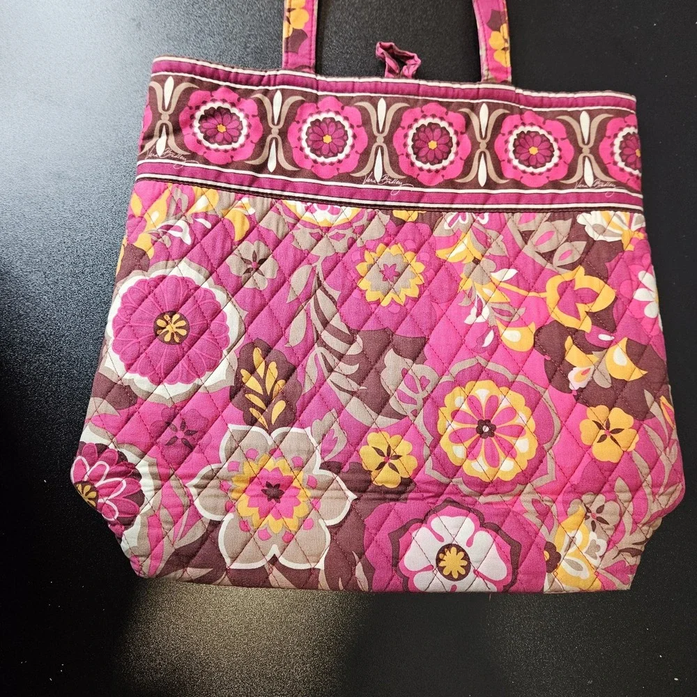 Vera Bradley Tote Bag Carryall Floral Quilted Double Strap‎